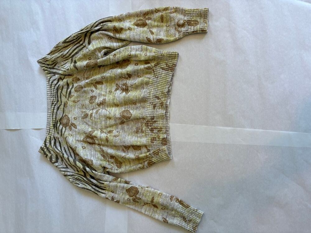 Anthropologie Pilcro Boho Knit Sweater Size M Taupe
